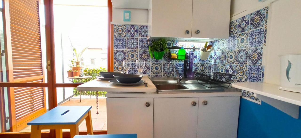 "Sea-See" Studio Taormina Center - Bellissima Vista Mare - Corner Kitchen מראה חיצוני תמונה